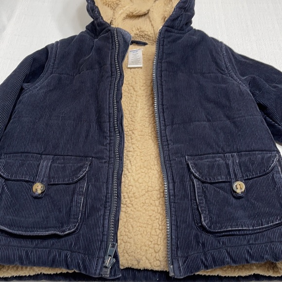 Gymboree toddler winter coat size 2T-3T navy blue lightly used - Picture 2 of 2